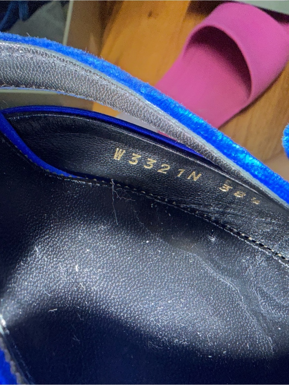 Tom Ford Cobalt Blue Satin Pointed-Toe Slingbacks with Bow - Picture 3 of 4